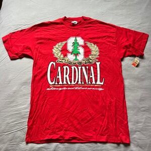 SAVVY‎ Stanford Cardinal T-Shirt XL Vintage Sportswear Red College NWT